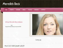 Tablet Screenshot of meredithbeck.com
